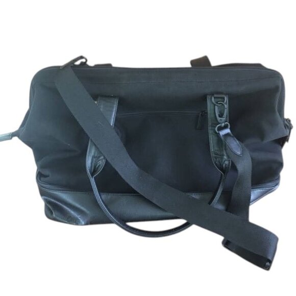 BEIS The Weekender Bag Classic Travel Carry On Poly Canvas Tote 49L Black - Picture 15 of 15
